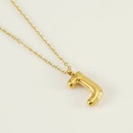 Gold color / 1 Piece Simple Series Simple Letter J Stainless Steel  Gold Color Women's Pendant Necklaces Picture10